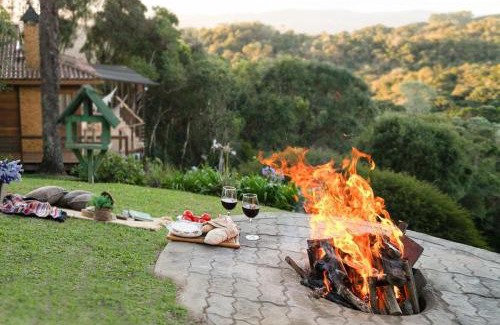Rancho Queimado House | Rancho do Canarinho, Fogão à Lenha, 4QT com Vista