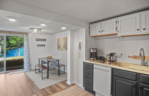 Parsonsfield House | Randall Lake Modern Camp feet to private lake 3 bedroom, 1 bath