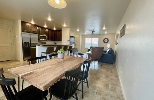 Moab South Valley House | Red Rock Views! I Pool & Hot Tub I Trailer Parking I Bike Storage
