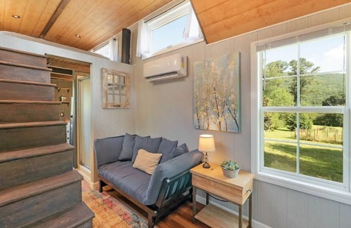 Wildwood House | Redbud Tiny Home with a Hot Tub and Mountain Views
