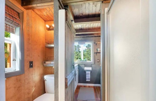 Wildwood House | Redbud Tiny Home with a Hot Tub and Mountain Views