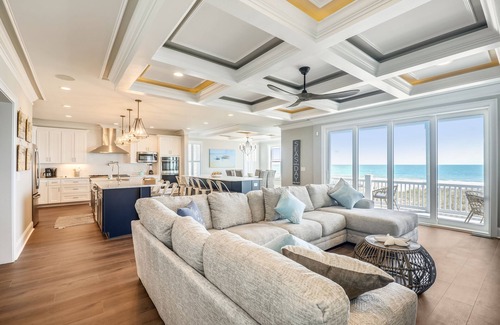 Atlantic Beach House | Reduced Rates @ Bailey's Lighthouse - Luxury Ocean Front Home - Pool, Hot Tub, Game Room - 7 Bed/7.5 Bath