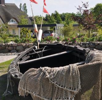Lobbe Villa | Reethus am Strand - Haushälfte 2 mit Kamin, Sauna