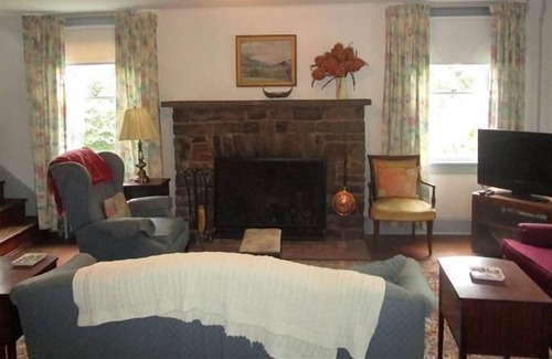 Eagles Mere Cottage | Relax on the covered front porch at "Allegheny" in Eagles Mere