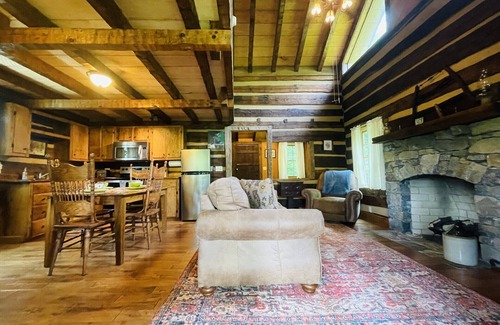 Hot Springs Cabin | Relax & Unwind in an Iconic Cabin! River views