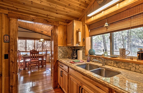 Ruidoso Cabin | Relax with peaceful river views and wildlife sightings. A perfect retreat.