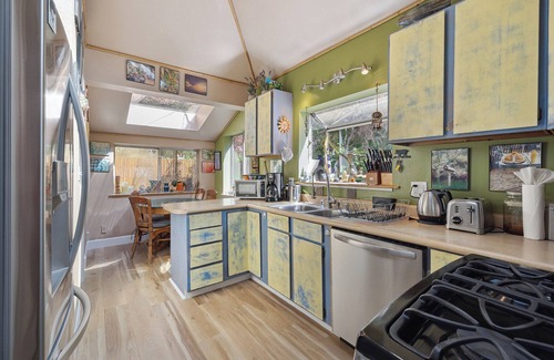 Lagunitas House | Relaxing redwood forest home with hot tub and sauna at Lagunitas Creek