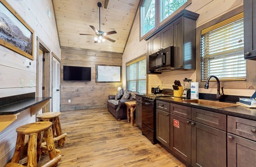 Rocky Grove Cabin | Relaxing dog friendly studio w/free attraction tickets, fire pit, grill, Wi-Fi