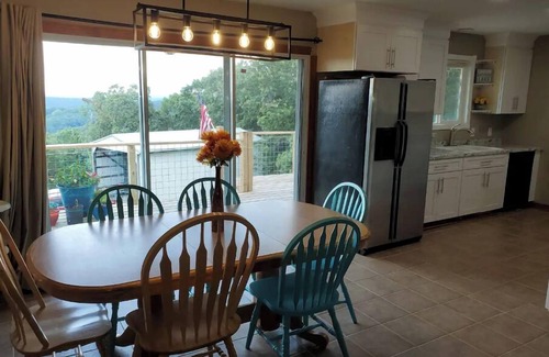 Bull Shoals House | Relaxing Family-Friendly Cabin with Sprawling Deck & Fun-filled Game Room
