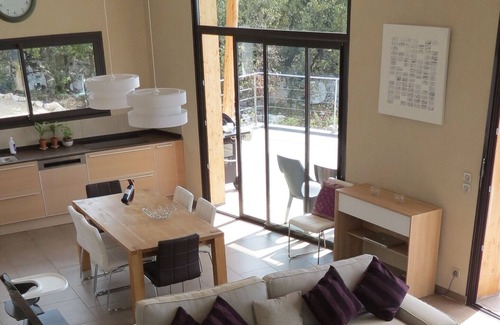Mons Villa | Relaxing villa for 8 people with heated 24m pool and panoramic view