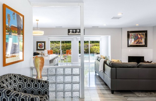 Racquet Club South House | Remodeled Gem with Pool, Hot Tub, Fire Pit, Grill & Putting Green