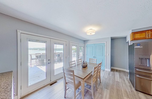 Lake of the Ozarks House | Remodeled panoramic lake view home w/dock, trailer parking