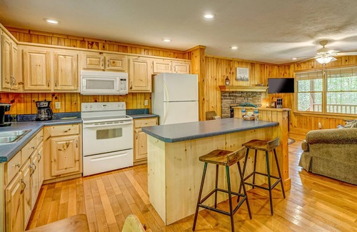 Hiawassee Cabin | Remote dog-friendly cabin w/ private hot tub, mountain views, and gas fireplace