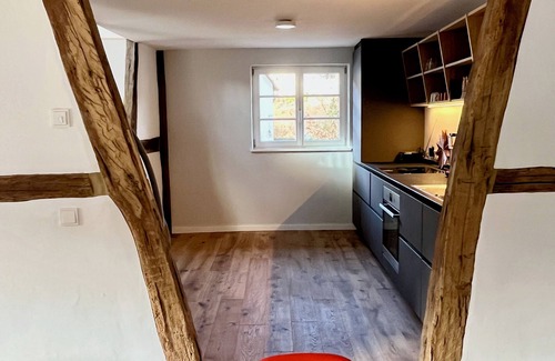 Nothweiler House | Renovated half-timbered house, Nothweiler house, old barn, traditional and modern