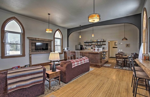 Hayward House | Renovated Historic Church Along Namekagon River!
