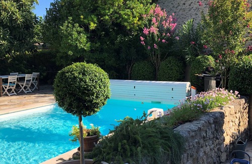 La Bastidonne House | Renovated stone house with private walled garden, heated pool, in quiet village.