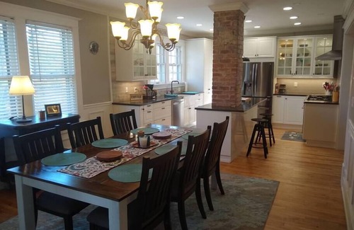North Chattanooga House | resort like home with firepit and hot tub in trendy north shore