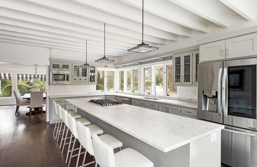 Bellport House | Resort-Style Bellport Estate | Pool/Spa, Sauna, Fire Pit, Game Room | Near Beach