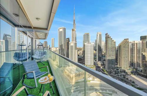 Trade Centre 1 Apartment | Restay Homes at Paramount Midtown Hotel - Highest infinity pool access with Burj View