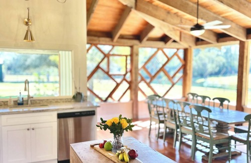 Carriere House | Restored Farmhouse with stocked pond for fishing