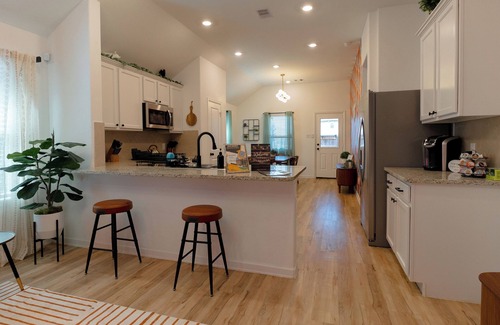 Katy House | Retro Meets Farmhouse: Craftsman Home with amazing Spa like pool & nearby parks
