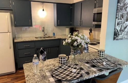 Green Bay Apartment | Ritchie’s Titletown Executive Suites: The Cattail Cabin