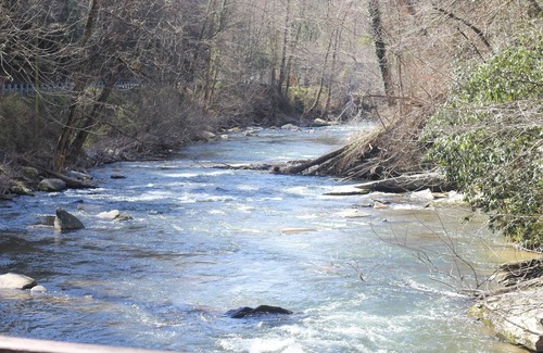 Chimney Rock Cabin | River Cottage, sleeps 4, beautiful river view.