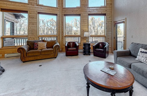 South Fork House | Riverfront House on Private Ranch w/Mountain Views, Grill, Gourmet Kitchen
