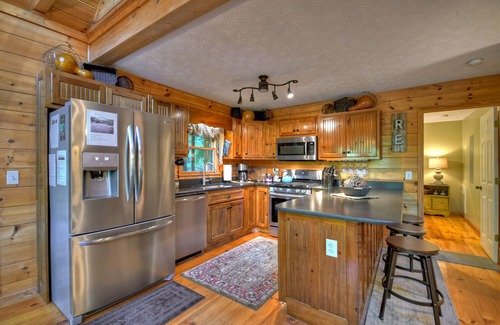 Ellijay Cabin | Riverfront, loud rapids, on tubing path - easy access (neighboring River's Echo)