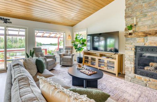 Sterling House | Riverfront Retreat with Fishing Dock in Sterling!