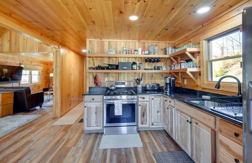 Groton Cabin | Riverfront Rumney Vacation Rental w/Fire Pit!