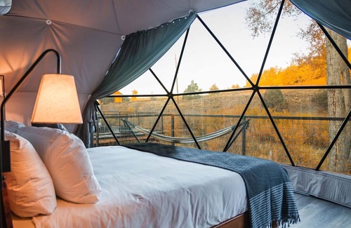 Pagosa Springs Hotel | Riverside Family Dome Glamping | Pagosa Springs | Wolf Creek Ski Access