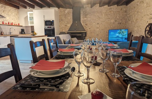 Saint-Aigny Cottage | Riverside Retreat: Historic Watermill with Private Terrace, Fireplace, and Scenic Views in Brenne Park