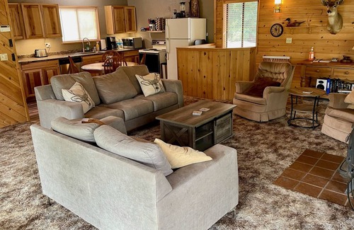 Junction City House | RiverView Cabin steps from the Trinity River and 10-minutes from Weaverville