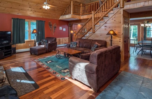 Sunday River Area House | Riverwood Log Home in Newry