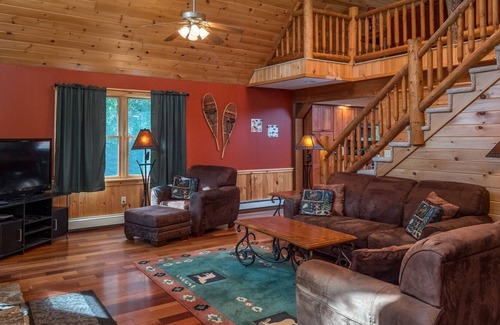 Sunday River Area House | Riverwood Log Home in Newry