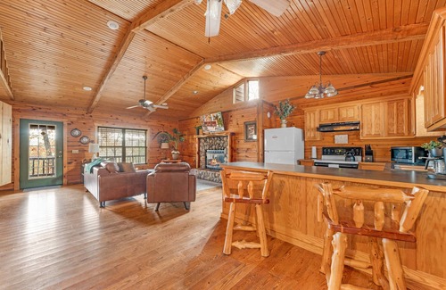 Branson Cabin | Romantic Ozark Cabin w/Hot Tub & Forest Views