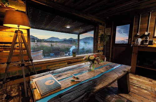 Annalong Cabin | Romantic Rural Retreat - Rustic Cabin in the Mournes with Private Hot Tub