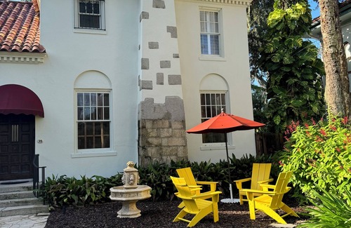 Downtown Historic District Villa | Romantic Spanish Casa and Carriage House and luxury pool escape