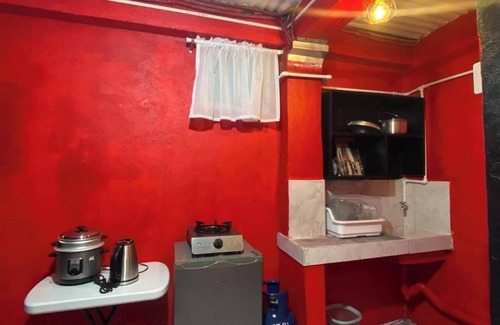 Baguio House | Room-red Room Budget Trancoville Wifi
