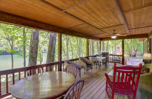 Mountain View House | Roomy Riverfront Trout Valley Cabin with Porch!