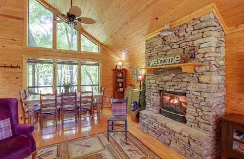 Mountain View House | Roomy Riverfront Trout Valley Cabin with Porch!