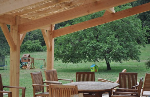 Saint-Pompont House | * Rose Barn * Dordogne. Child Friendly Holidays. Heated Pool. Gite.