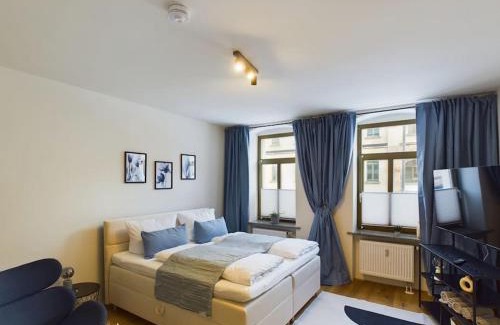 Hilbersdorf Apartment | Royal Apart Chemnitz 1 - Terrasse nahe Zeisigwald