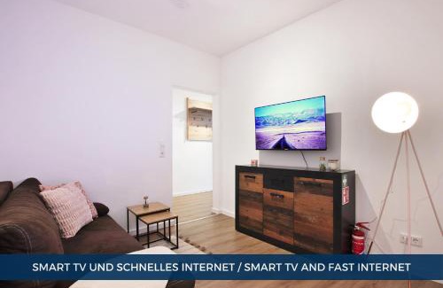 Stadtkern Apartment | RtR Essen - Für bis zu 8 Personen - Voll ausgestattet - Zentral Limbecker Platz - Messe - Uniklinikum - Smart TV - Modern