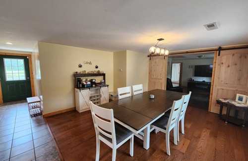 Mather House | Rural retreat near Necedah National Wildlife Refuge with deck, firepit, & grill