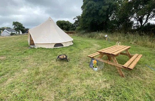 Dwyran RV Rental | Rustic 5m Bell Tent: Glamping Stay