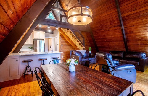 Loudonville Ski Chalet | Rustic Chalet - Secluded with Hot Tub & Pool Table