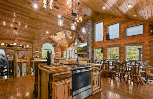 Sevierville Cabin | Rustic Hideaway 4 Bedroom Cabin by RedAwning