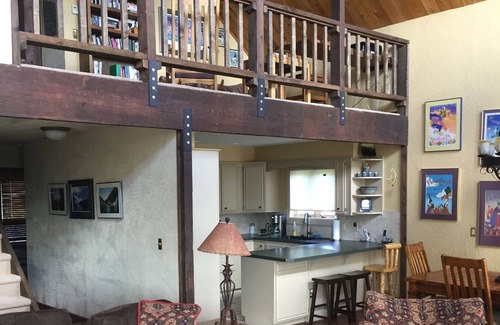 Crested Butte House | Rustic mountain home with stunning mountain views from the large deck!